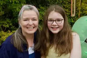 Jayne and her daughter as Blossom and Twig