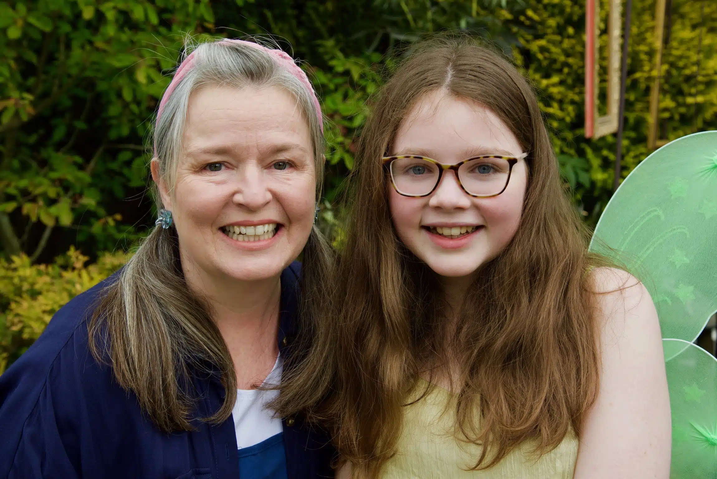 Jayne and her daughter as Blossom and Twig