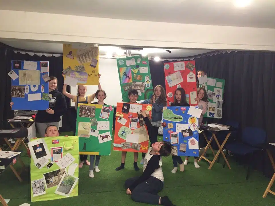 Young people taking part in Settle Stories Arts Award Week
